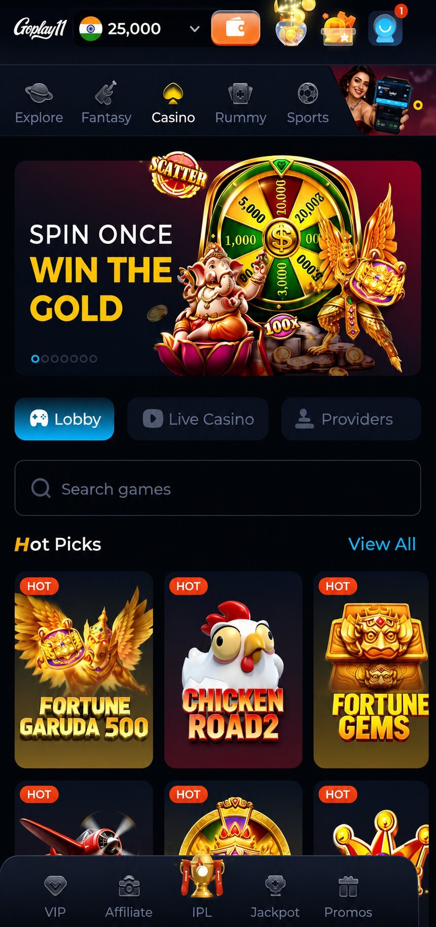 GoPlay Game app — play and win real money in India